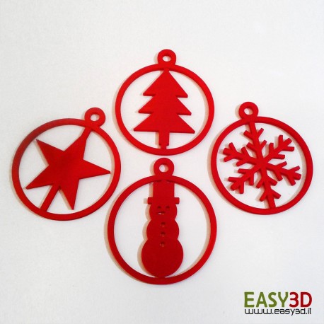 Ornamenti addobbi Giroscopici 3D natalizi