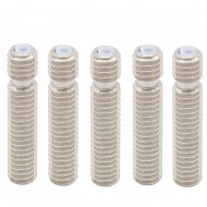 10 Ugelli Per Stampante 3D – Filettatura M6, 30mm, Acciaio Inox E PTFE, Per Estrusore MK8