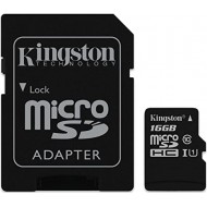 MICROSD CARD 16GB KINGSTON con adattatore per SD